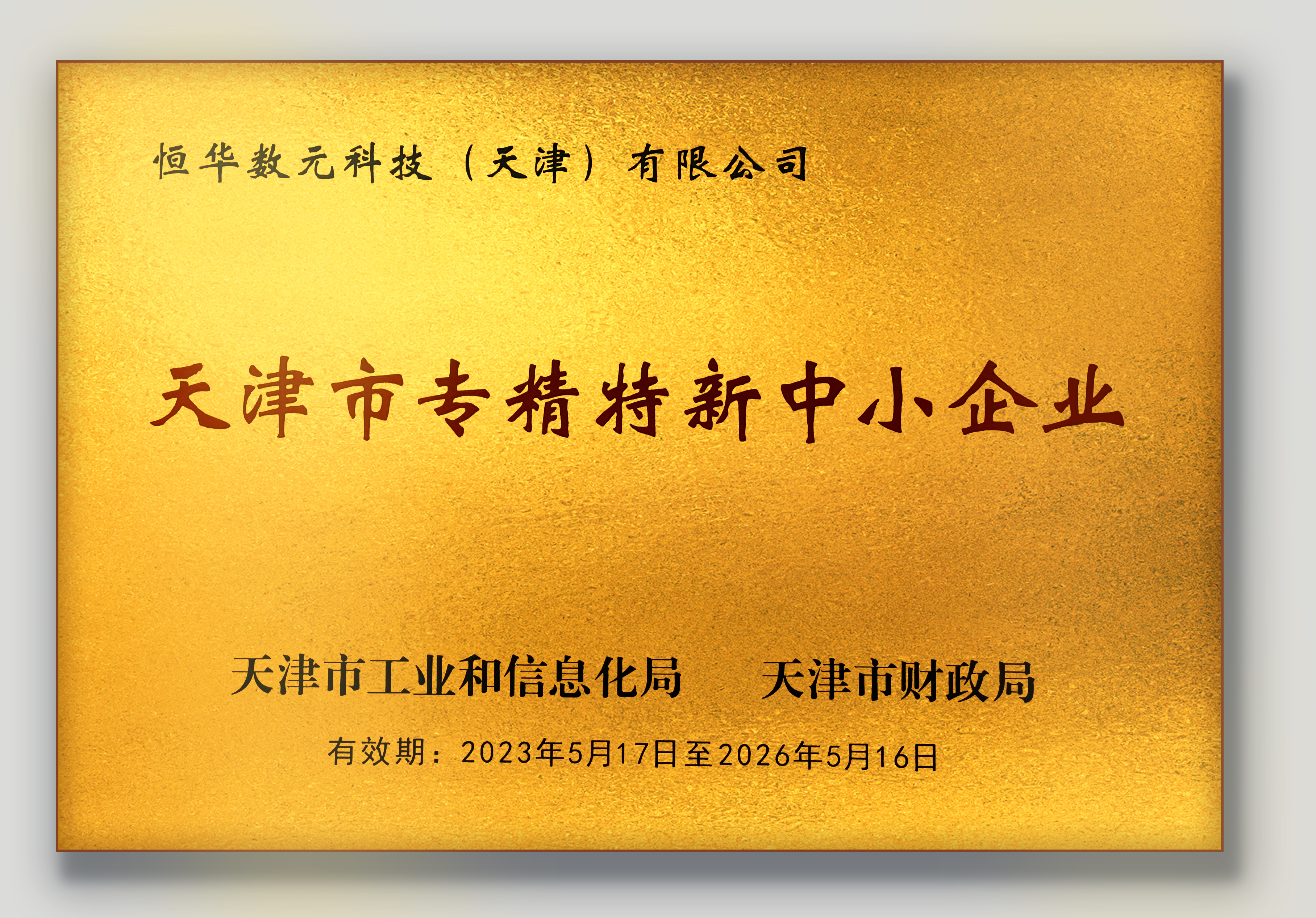 伟德国际betvlctor1946数元获天津市2023年度第一批专精特新中小企业认定 title=
